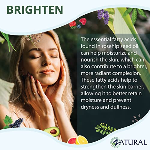 Zatural ROSA CANINA - 100% Pure Rosehip Oil for Face, Nails, Hair and Skin - Cold Pressed Rose Hip Oil (Gallon)