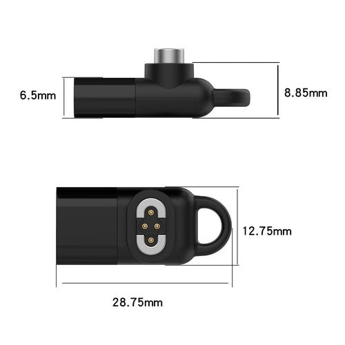 Compatible with Shokz OpenSwim Pro S710 Charging Dock- LOKEKE Portable Replacement USB Type C + Micro Charger Adapter Compatible with Shokz OpenSwim Pro S710