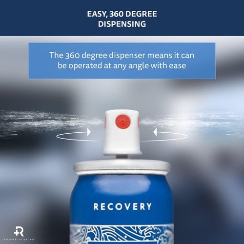 Recovery Aftercare - Purified Saline Wash - Piercing Aftercare Purified Saline Spray - Soothing & All Natural Piercing Cleaner (1.5 oz) (Pack of 2)