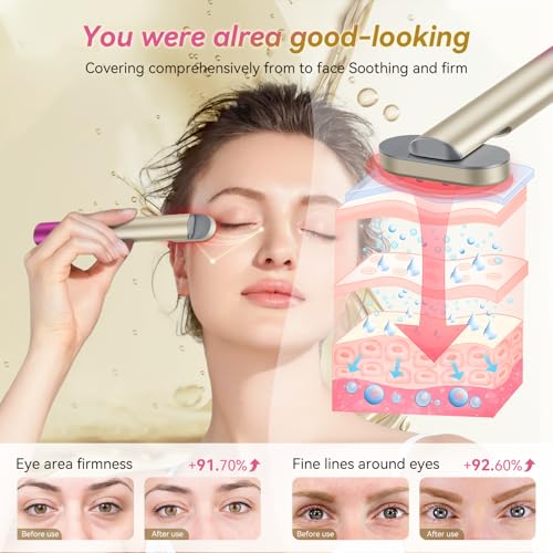 7 in 1 Red-Light-Therapy£¬Red Light Therapy for Face Eye Skincare Equipment at Home£¬Red for Skincare & Blue Rejuvenation Tool (Rose Purple)
