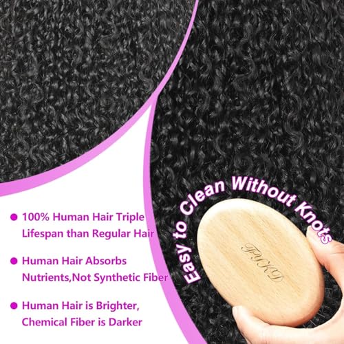 Deep Wave Lace Front Wigs Human Hair 13x6 HD Transparent Lace Front Wigs Human Hair 250% Density Deep Curly Human Hair Wig Pre Plucked Deep Wave Frontal Wigs Natural Color 32 Inch
