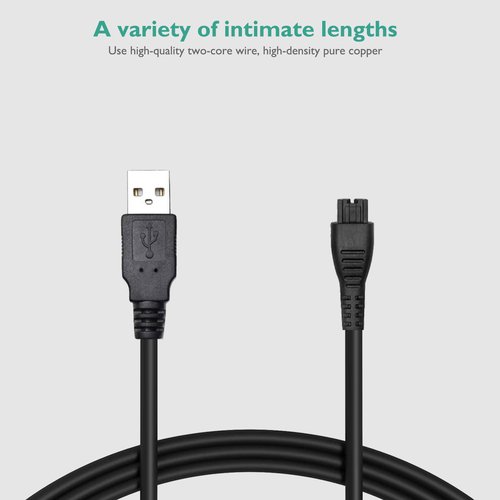 Lnauy Charger Cord Compatible with Remington Shaver XR7000 HC4250 HC5870 HC5950 PG6171 PF7500 PF7600 PF7855 XR1400 Replacement PA-0510N Power Adapter Charging Cable 5V