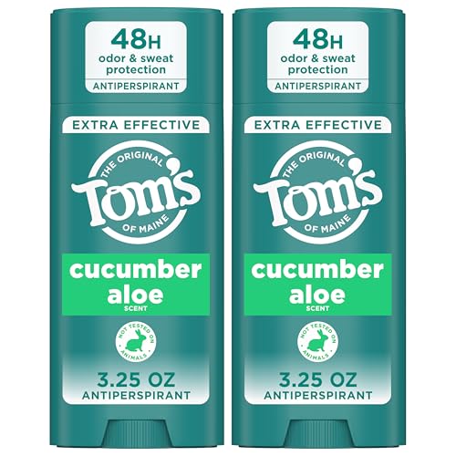 Tom¡¯s of Maine Cucumber Aloe Antiperspirant, For Women and Men, 3.25 oz (2 Pack)