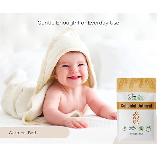 Shea Organics Colloidal Oatmeal, Soothing Bath & Skin Care Powder, Helps Soothe Itchy, Dry Skin, Safe for Babies & Adults, Great for Soap Making (32 Ounce - Pack of 1)