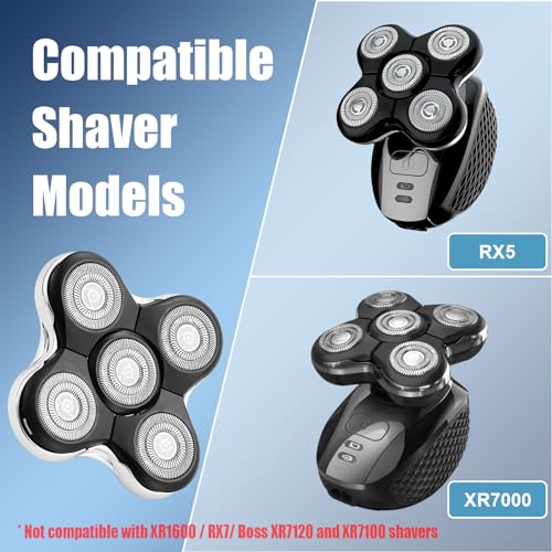 Shaver Replacment Heads Compatible with Remington Balder Pro XR7000 Head Shaver (2 Packs)