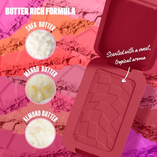 NYX PROFESSIONAL MAKEUP Buttermelt Powder Blush, Fade and Transfer-Resistant Blush, Up to 12HR Make Up Wear, Vegan Formula - Back And Butta