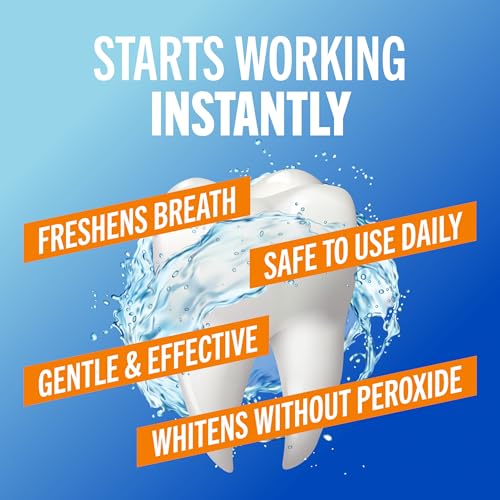 TheraBreath Whitening Mouthwash, Dazzling Mint, Dentist Formulated, 16 Fl Oz (2-Pack)