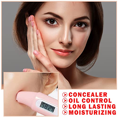 2PCS Mushroom Head Air Cushion CC Cream BB Cream Foundation Moisturizing Matte Concealer Long Lasting Full Coverage Foundation Makeup for All Skin (Natural)