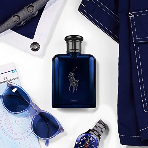 RALPH LAUREN FRAGRANCES Polo Blue - Parfum - Men's Cologne - Aquatic & Fresh - With Citrus, Oakwood, and Vetiver - Intense Fragrance - 2.5 Fl Oz