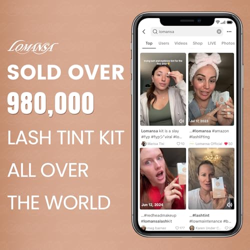 Lash Color Kit, Instant Eyelash, Black Brow Color with Natural Effects, Safe & Easy to Use, 8ml