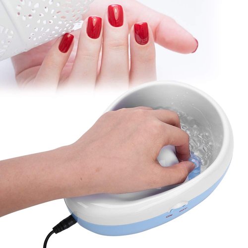 Nail Bubble Bowl,Electric Bubble Nail Soaking Bowl, Electric Nail Polish Remover Bowl Soak Off Hand SPA DIY Nail Art Manicure Tools for Removing Nail Polish, Dust(US)