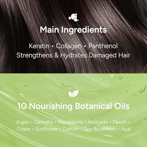 Perfumed Hair Oil & Serum 2-in-1 ? Korean Essence Oil for Frizzy, Dry, Damaged Hair & Glass Hair Shine ? Argan Oil & Amino Acids ? Sulfate & Paraben-Free ? Peach Floral Musk, 100ml / 3.38 fl oz