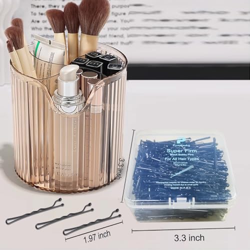 Bobby Pins - 400pcs Black Hair Pins Clips Bulk for Women - Mini Bun Pins Thin Thick for All Hairstyle Decoration - Pin Jumbo for Lady