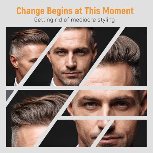3Pcs Hair Styling Combs Set For Men - Black Barber Wide Tooth Texture Comb For Quiff, Pompadour, Slicked-back, Fauxhawk, Undercut