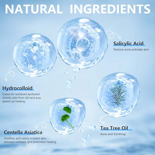 Invisible Pimple Patches for Face,Day and Night 4 Sizes 360 Counts Thin & Thick Hydrocolloid Acne Patches for Face and Skin, Zits Absorbing Patch, Covering Zits and Blemishes, Spot Stickers