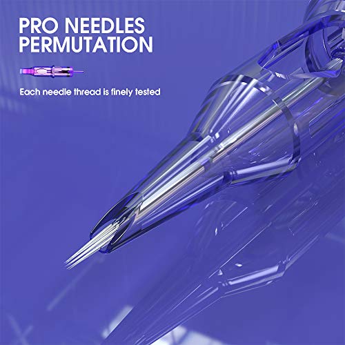 Mast Pro Smp Professional Cartridges Tattoo Needles 3 Round Liner 0.25MM Needles for Permanent Makeup Hair Scalp 0803RL