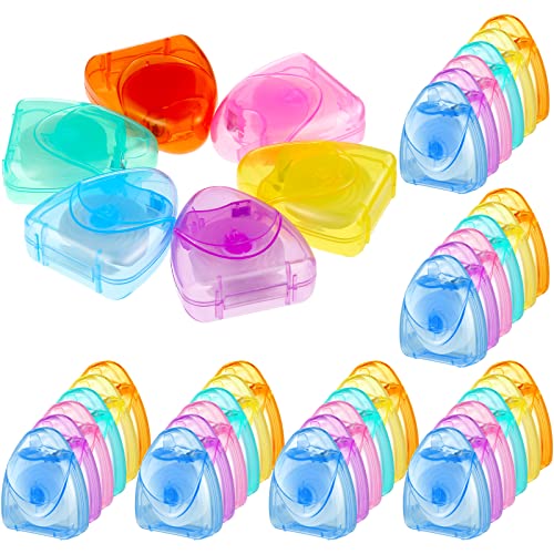 Patelai 48 Boxes Dental Floss Bulk Each 54 Yards/50 M Mint Waxed Mini Travel Size Tooth Floss Picks Pack Individually Wrapped for Adults Homeless Teeth and Gum Protection