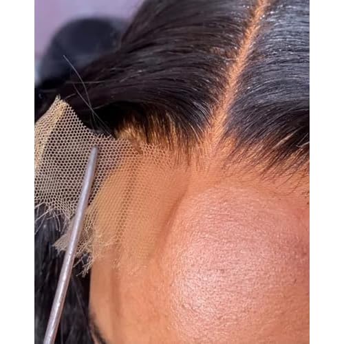 Alididi 10inch Bob Wig Human Hair SKINLIKE Real 2x6 HD Lace Closure Wigs Human Hair 200% Density Bob Wigs 15A Straight Wig 0.10mm Ultra-Thin HD Lace Pre Plucked Tiny Knots (2x6 Glueless Wig)