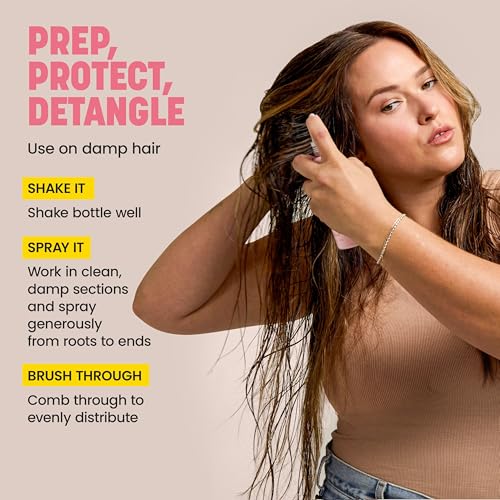 Drybar Prep Rally Prime & Prep Detangler | Nourishes Hair, Detangles with Ease, Leaves Hair Soft & Manageable, Protects Hair, Cruelty Free