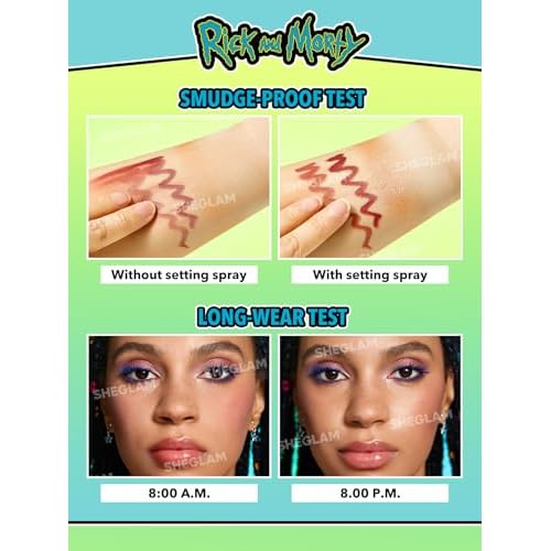 SHEGLAM Pickle Rick Setting spray Long-Lasting Face Mist Makeup Setting for Perfect Makeup
