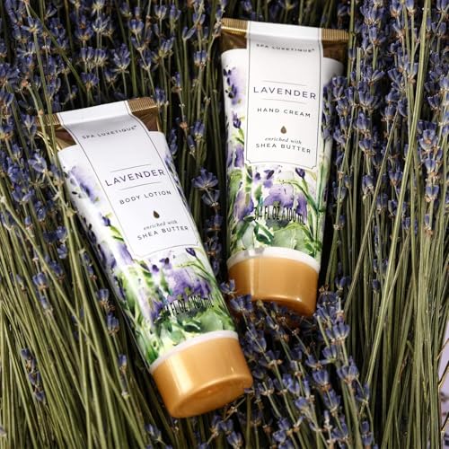 Spa Luxetique Bath Gift Sets for Women Lavender Body Care Baskets - 10 Pcs Relaxing Holiday Birthday Mothers Day Gifts for Her