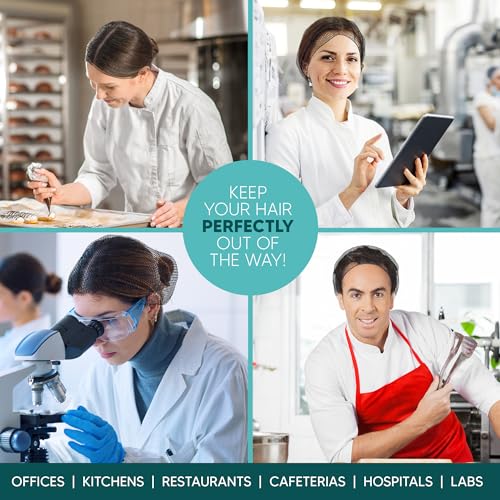 Nylon Hair Nets for Women & Men | Case of 1000 | 24" Honeycomb Mesh Hair Net for Food Service, Medical & Industrial Use - Breathable & Sturdy for Bun Hair, Most Long & Short Hair- Latex Free