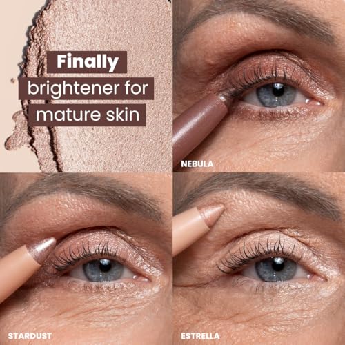 PRIME PROMETICS PrimeEyes Eye Brightener for Mature Women ? Creamy Eye Shadow Sticks ? Easy Application, Quick Eye Lift Effect ? Hypoallergenic, Long Wear, Water-Resistant (Estrella)
