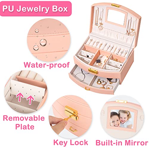 Hair Accessories for Girls£¬Teen Girl Gifts Including Jewelry Box/Hair Clips/Hair Barrettes/Hair Ties/Hair Bows£¬birthday gift for girls age 6 7 8-14£¨Cute Bear£©
