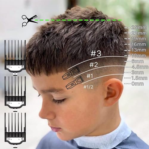 Compatible with Wahl Clipper Guards Set 10 Pack