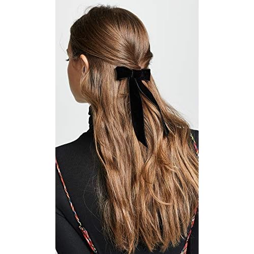Jennifer Behr Women's Velvet Bow Barrette, Black, One Size