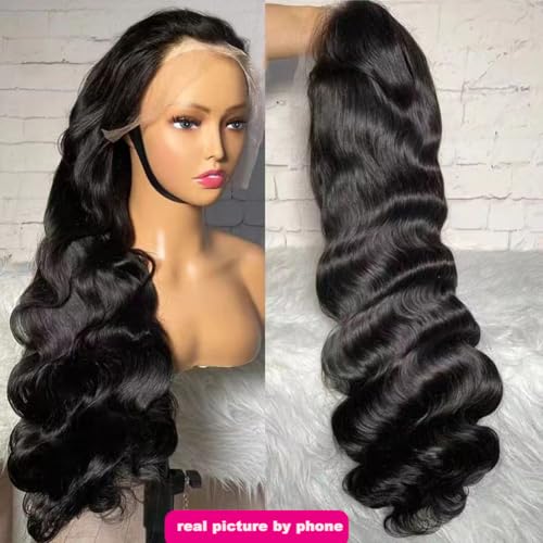 13x6 Lace Front Wigs Human Hair 200% Density Body Wave HD Lace Front Wigs Human Hair Pre Plucked Natural Color Glueless Wig 100% Virgin Lace Front Wigs for Women