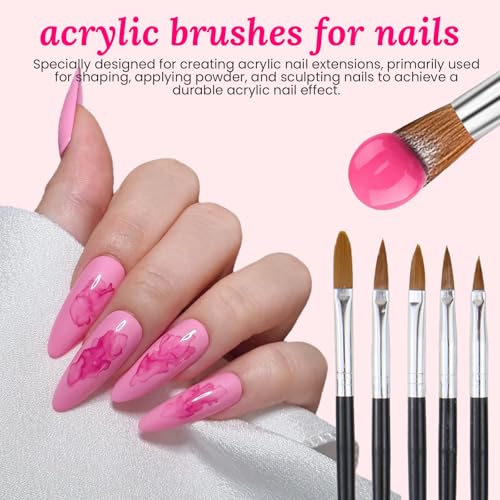 39 PCS Nail Art Brushes Set,Nail Art 3D Sculpting Pen Dotting Tools,Ombre Silicone Brush,Liner Brushes,Acrylic Brushes,Nail Art Palette with Gel Mixing Rod,Nail Design Kit for Home Diy & Salon