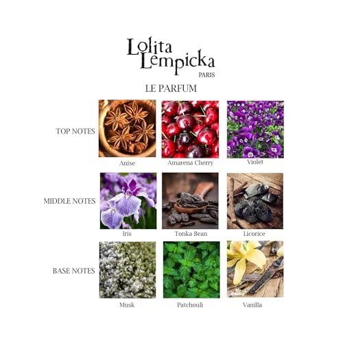Lolita Lempicka Le Parfum Eau De Parfum Spray for Women Limited Edition Midnight Purple Tinted, Gold Accented Bottle - Notes of Licorice, Violet, & Anise - 3.4 Oz