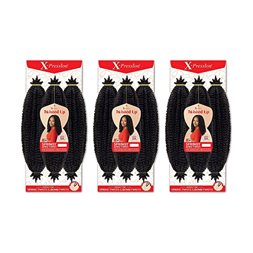 Outre Crochet Braids X-Pression Twisted Up 3X Springy Afro Twist 16" (3-Pack, 2)