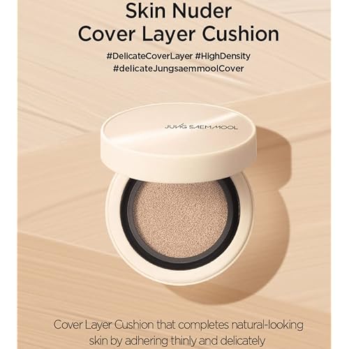 [JUNGSAEMMOOL OFFICIAL] Skin Nuder Cover Layer Cushion 23 (Medium) | Refill Included | Delicate Cover | All-day Lasting | Makeup Artist Brand