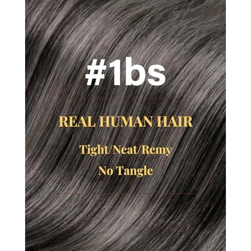 Hetto Sew in Hair Extensions Real Human Hair Ombre Black to Silver Grey Balayage Weft Hair Extensions Human Hair Invisible Sew in Hair Extension Double Weft 22 Inch 100g