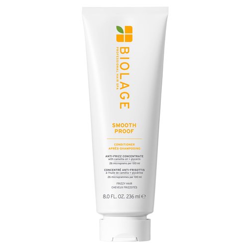 Biolage Smooth Proof Conditioner - Nourishes & Smooths Frizzy Hair, Detangles, Hydrates and Adds Shine, Infused with micro-dosed with Camellia Oil & Glycerin, Vegan & Paraben-Free, 8 Fl Oz