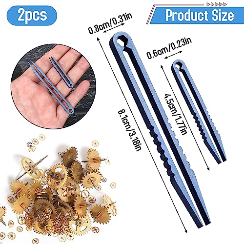 2Pcs Mini Titanium Tweezers, Portable Travel EDC Tweezers