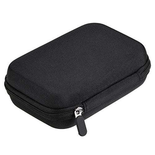 Hipiwe Hard Shell Essential Oil Carrying Case Holds 12 Bottles (Can hold 5ml, 10ml, &10ml Rollers) Travel Size Essential Oils Bag Organizer (Black)