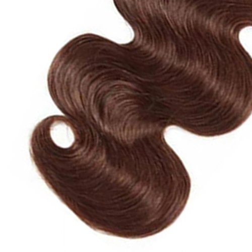 Chocolate Brown Bundles Human Hair Color 4 Body Wave Bundles Niegmeag Brazilian Virgin Remy Hair Single Bundle 18 Inch Brown Body Wave Bundle 100g