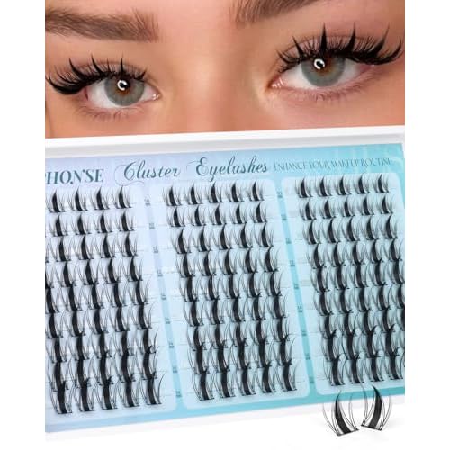 Anime Lash Clusters Fairy Manga Lashes Clusters 10-16mm Mixed Spiky Cluster Eyelash Extensions 135pcs Wispy Individual Lashes by ALPHONSE