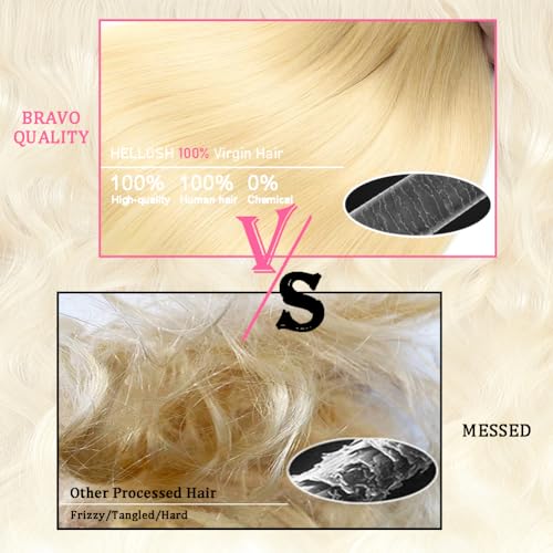 613 Bundles Blonde Bundles Human Hair 32 Inch 613 Body Wave bundles 100% Unprocessed 12A Grade Brazilian Virgin Hair Bundles 1 Bundle Human Hair 613 Blonde Bundle Hair Extensions for Women