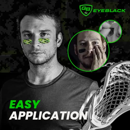 12 Pairs Peel & Stick Athletic Eyeblack Glare Blockers Colored Camo Purple Eye Black Strips (Pink Camo)