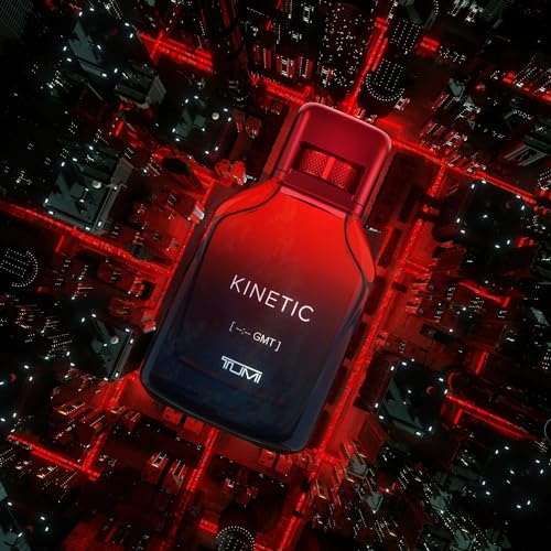 TUMI KINETIC [--:-- GMT] - Masculine & Spicy Cologne for Men with Smoky & Woody Notes - 3.4 oz & 1.0 oz Eau de Parfum