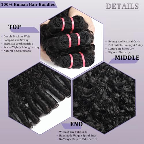 Beauty Queen 16A Burmese Curly Bundles Human Hair 18 20 22 Inch 100% Unprocessed Virgin Remy Bundles 3C4A Burmese Curly Human Hair Full And Thick Hair Extensions