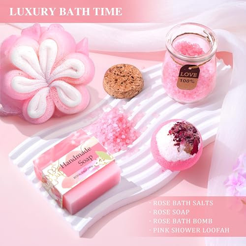 Retirement Gifts for Women 2025 - 16 pcs Relaxing Spa Gift Basket Set, Best Happy Retirement Gifts for Teacher Nurses Boss Friends Mom Mother Grandma Coworker, Funny Retired Gifts for Woman