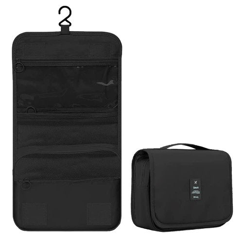 Toiletry Bag Travel Bag with Hanging Hook, Hanging Toiletry Organizer Travel Essentials for Men or Women, Waterproof Hygiene Bag Makeup Bag Wash Bag Makeup Organizer Cosmetic Case for Bathroom Shower