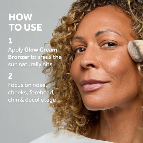 No7 Pro Artist Soft Glow Cream Bronzer Makeup - Blendable Bronzer Cream with a Lightweight Formula - Customizable Face Makeup for a Natural, Sun-Kissed Glow - Light (1.26 Oz)