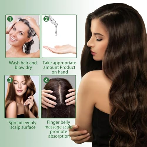 Aceite de Romero para Crecimiento y Tratamiento Capilar, Gotero para Estimular el Crecimiento del Cabello y Prevenir la Ca?da, 60ML/2.2 Fl Oz (2 Unidades)
