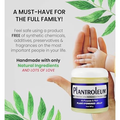 Beesaluxe Plantroleum | Next-Gen Plant-Powered Jelly | No Petroleum Needed | All-Purpose Moisturizer & Skin Protectant (8 Ounce)